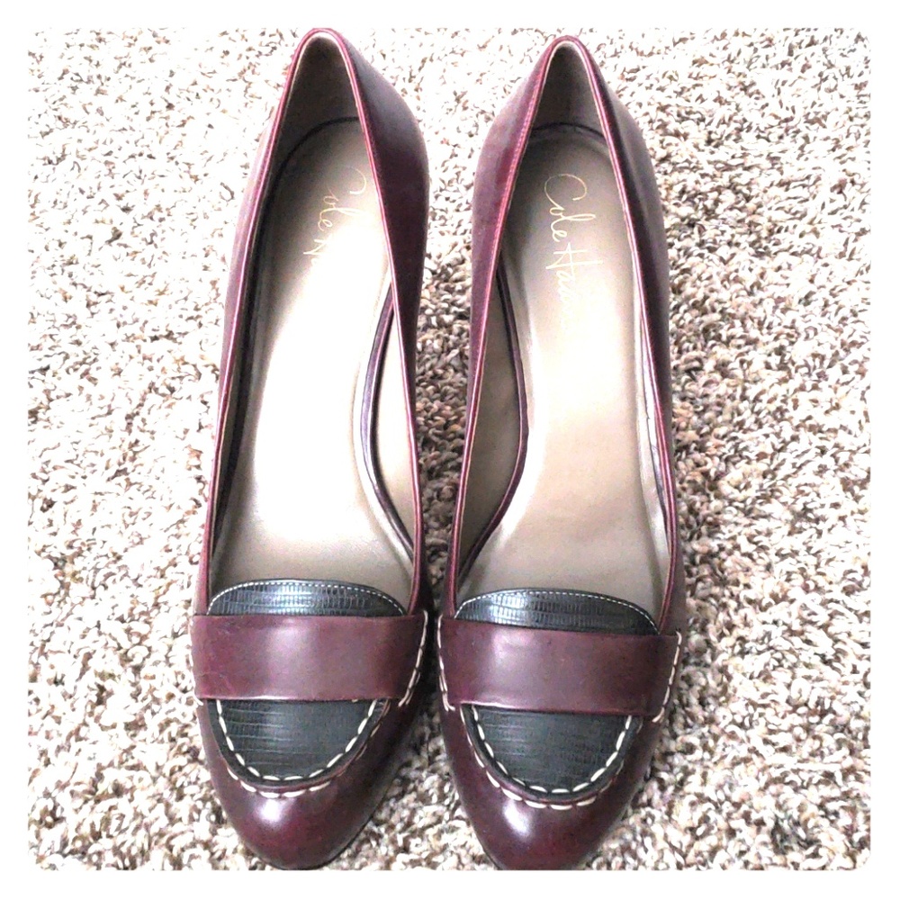 COLE HAAN leather Loafer Heels Brazil NikeAir